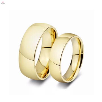 Anillos de compromiso de boda chapado en oro exclusivo barato